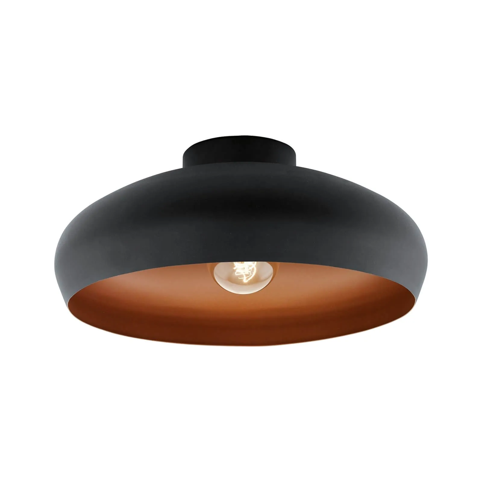 Eglo Mogano Flush Light - Black & Copper