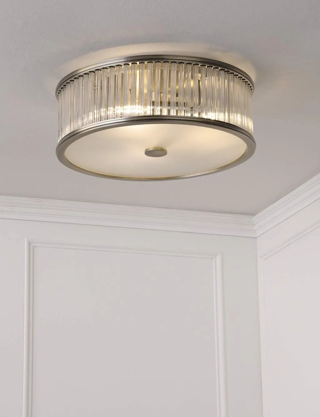 Laura Ashley Sutton Ceiling Light Antique Brass