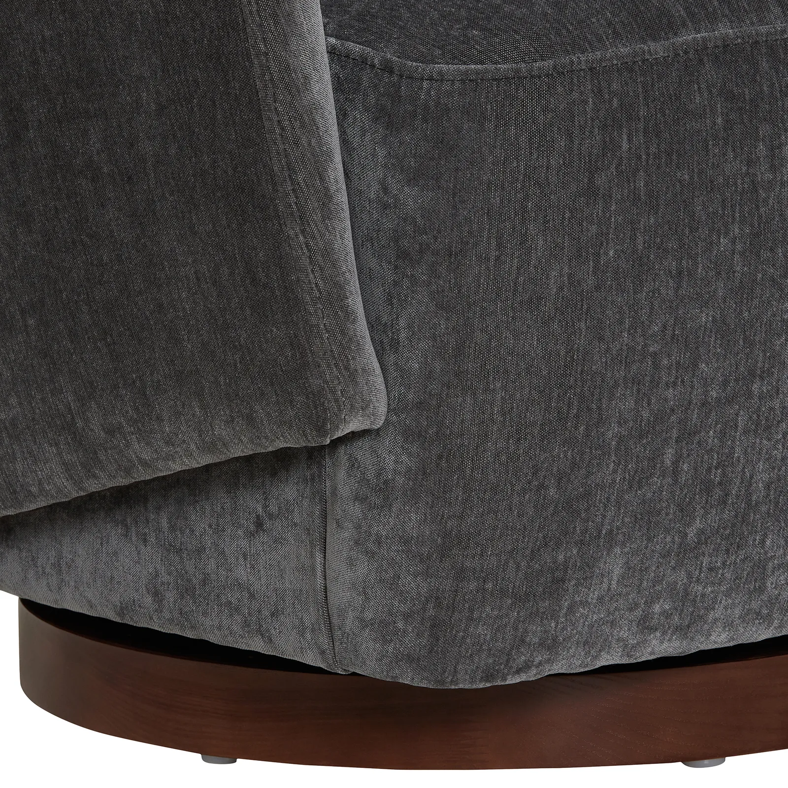 Pellaro Swivel Armchair, Grey Fabric | Barker & Stonehouse 5