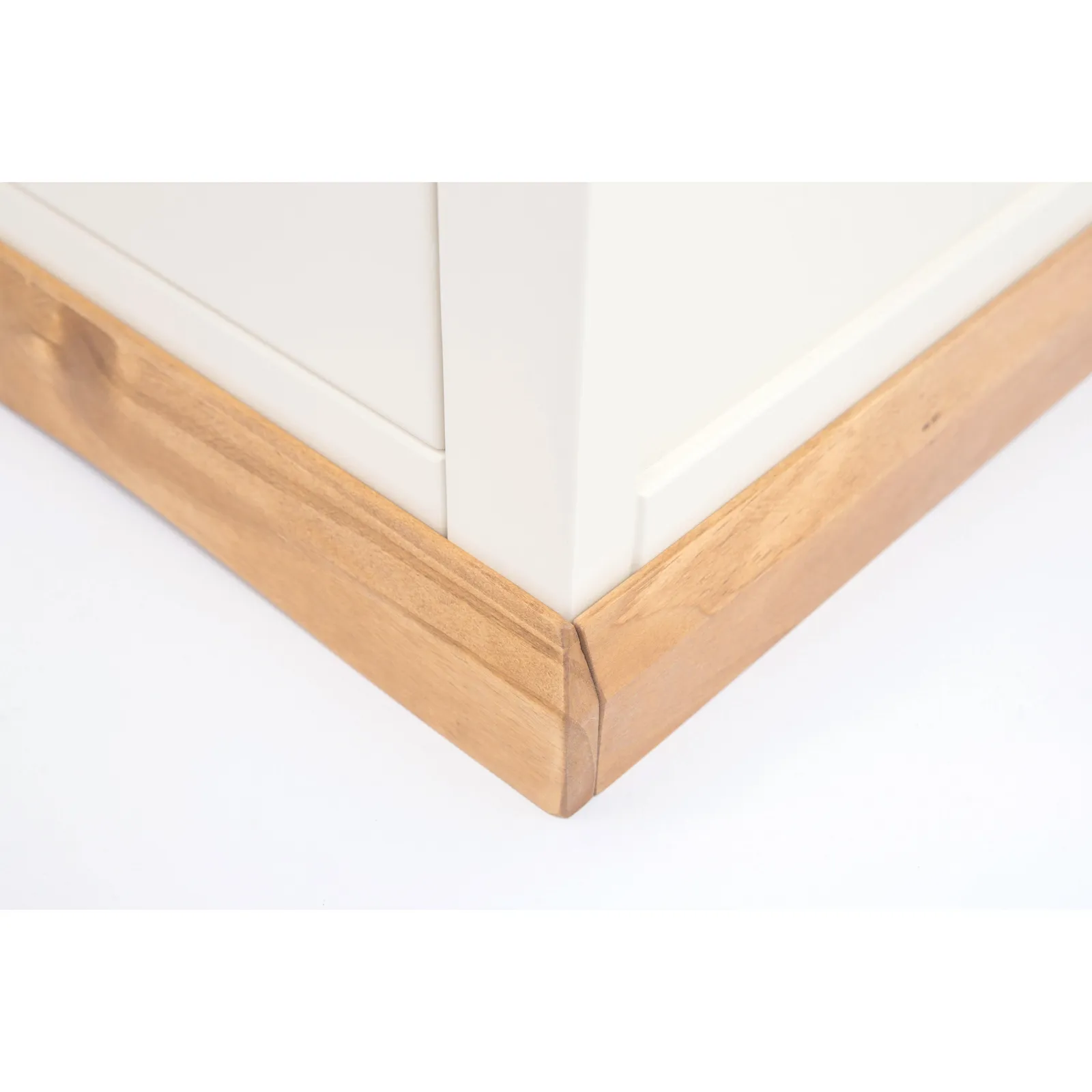 Cabinet Bits Trevi 6 Drawer Chest of Drawers Brass Knob in Off-White 6