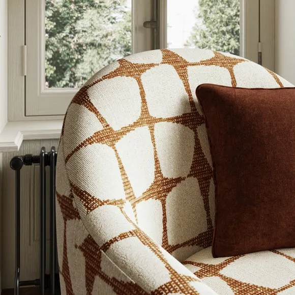 Kaspar Modern Jacquard Tub Chair 3
