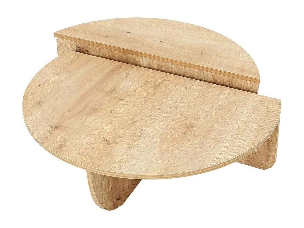 Vente-unique Set Of 2 Coffee Tables - Light Natural- ALOEVA in Light Oak 5