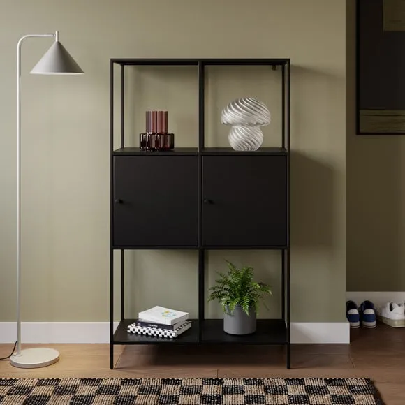 Corin Metal 2 Door Shelving Unit