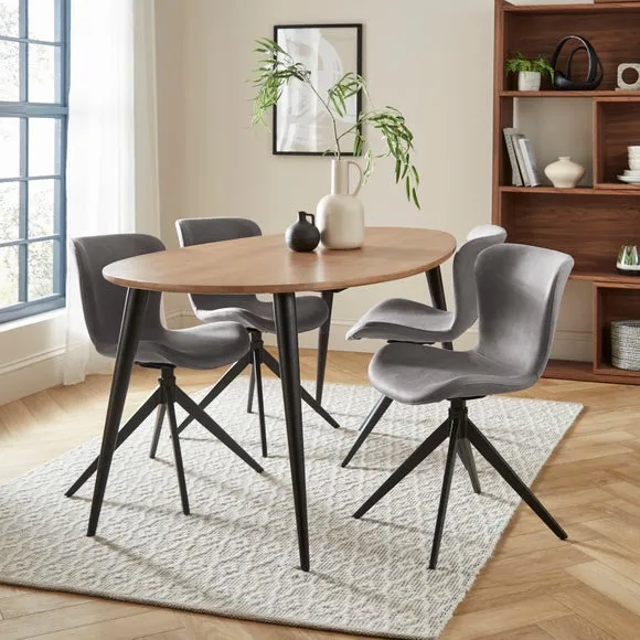 Lennie Set of 2 Dining Chairs, Faux Leather 2