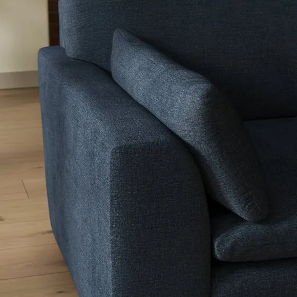 Aspen Textured Faux Linen Snuggle Chair 4