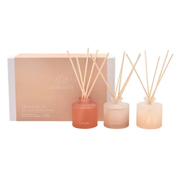 Serenity Tranquil Set of 3 Flow Balance & Breathe Diffusers 5