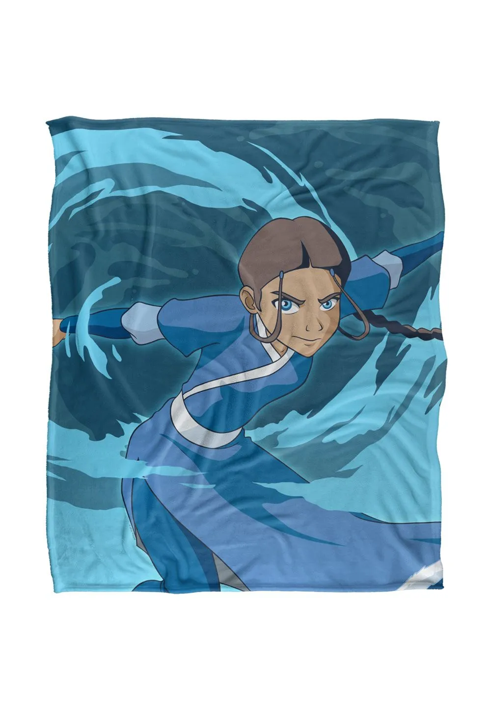Avatar: The Last Airbender Avatar The Last Airbender Katara Silky Touch Super Soft Throw Blanket 152 X 127 cm in White