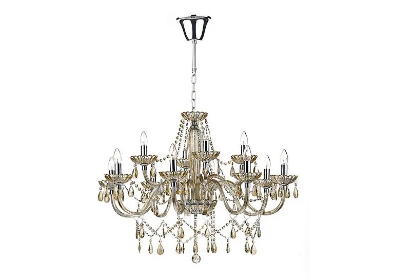 Raphael 12 Light Champagne Chandelier - Clear