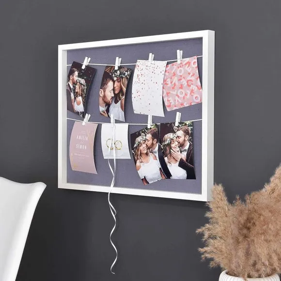 Nielsen 8 Picture Wooden Collage Clip Multi Photo Frame 1