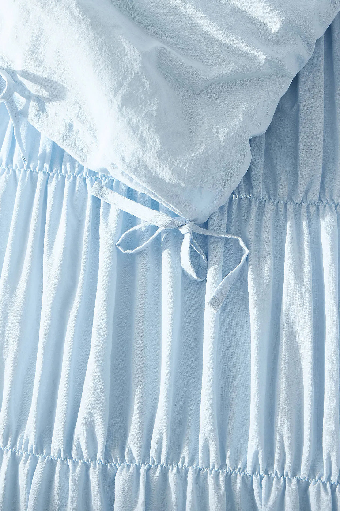 Cinched Duvet Set - Soft Blue 3