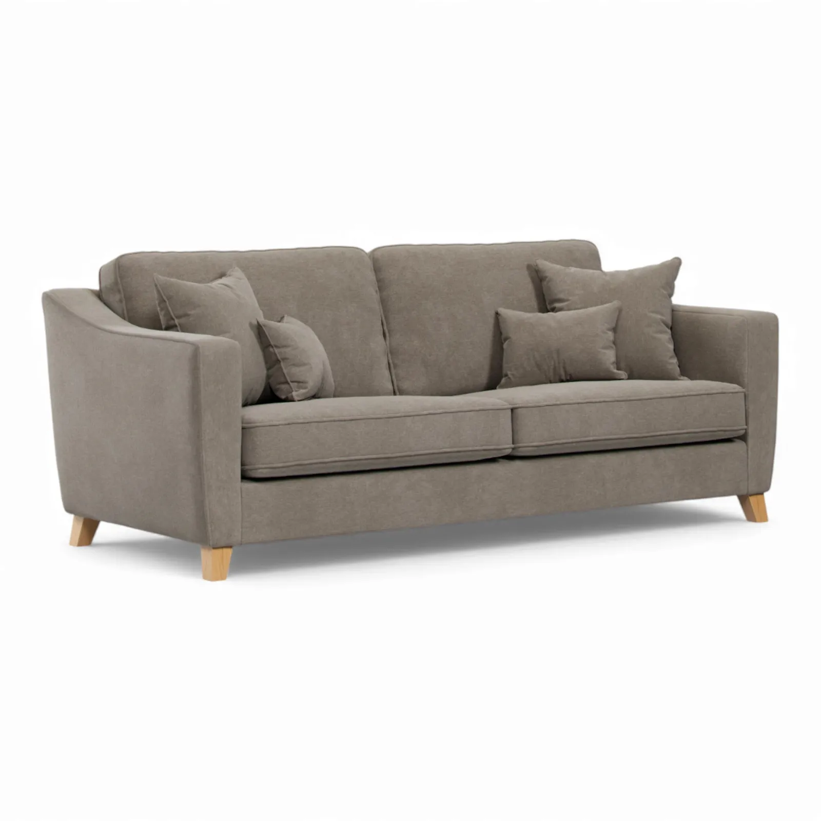 The Great Sofa Company Jackson 4 Seater Chenille Sofa in Light Brown 2