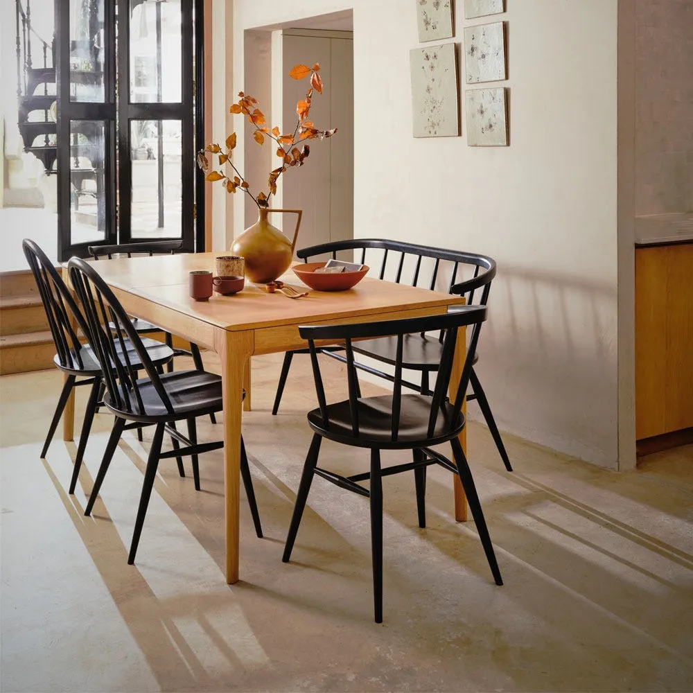 Ercol Romana Large Extending Dining Table Clear Matt Oak 8-10 Seater 4