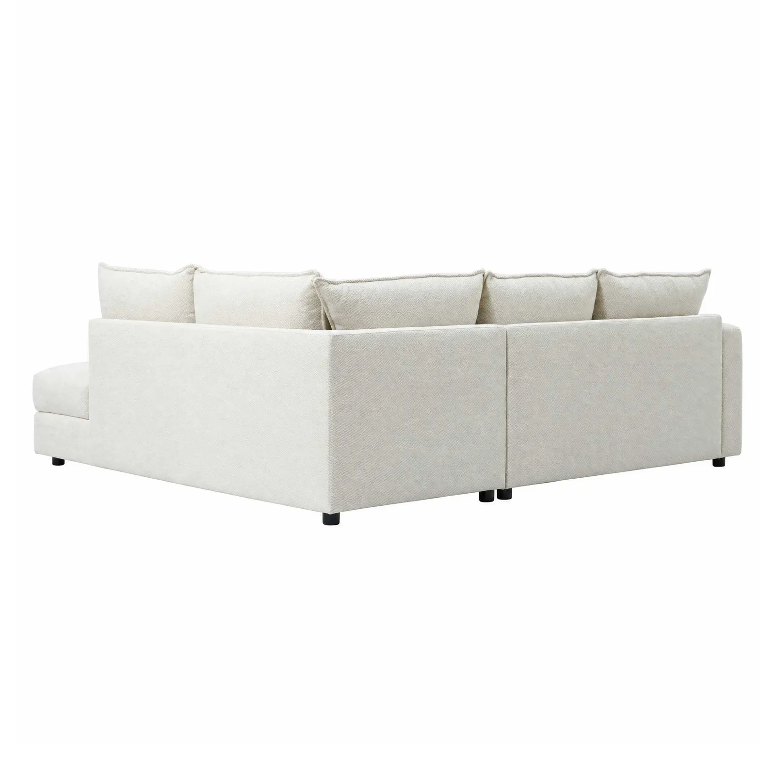 Walton Right-Hand Facing Chaise Sofa, Neutral Fabric | Barker & Stonehouse 3