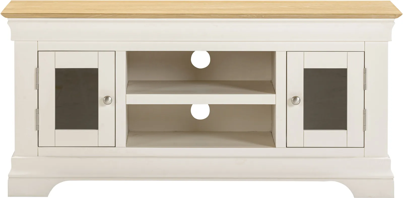 Seconique Bordeaux Small TV Stand (Fully Assembled) in Ivory 3