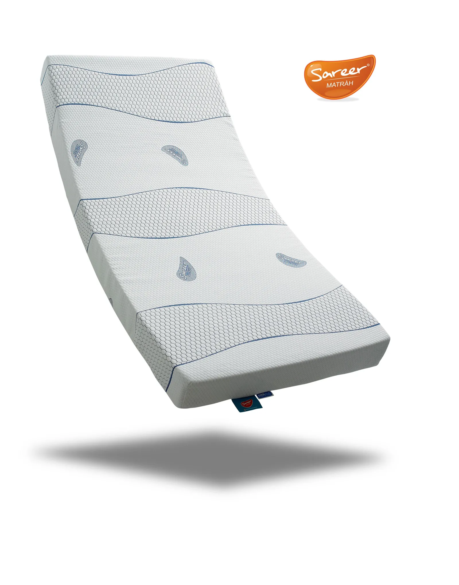 Sareer Furniture Limited Cool Blue Memory Foam Mattress in White 2