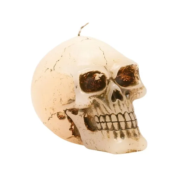 White Skull Candle 2