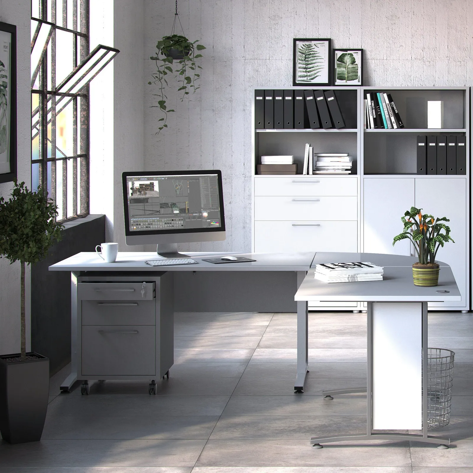 Furniture To Go Prima Desk 150cm in White 4