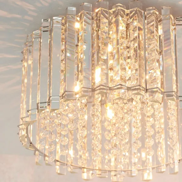 Vogue Crystal Blessing 4 Light Flush Ceiling Light 3