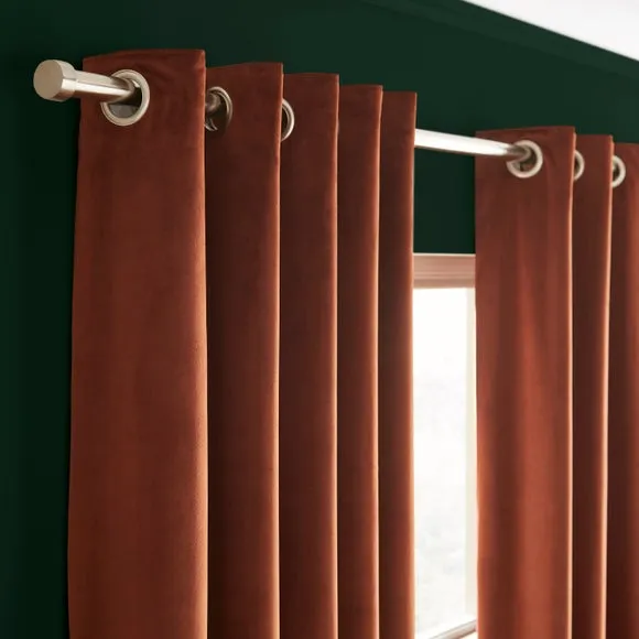 Luxe Velour Eyelet Curtains (Blackout Available)