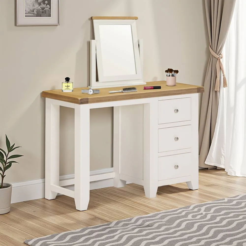 Seconique Windsor 3 Drawer Dressing Table (Fully Assembled) in Ivory