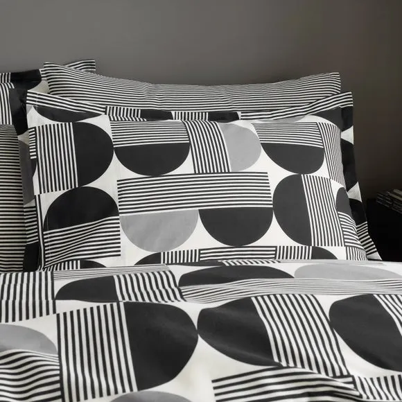 Bromley Modern Geometric 100% Cotton Oxford Pillowcase 2