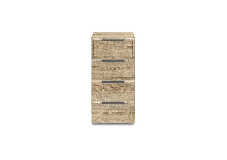 Cadre 4 Drawer Narrow Chest - Sonoma Oak