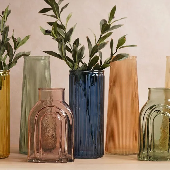 Hestia Tall Ribbed Glass Vase 5