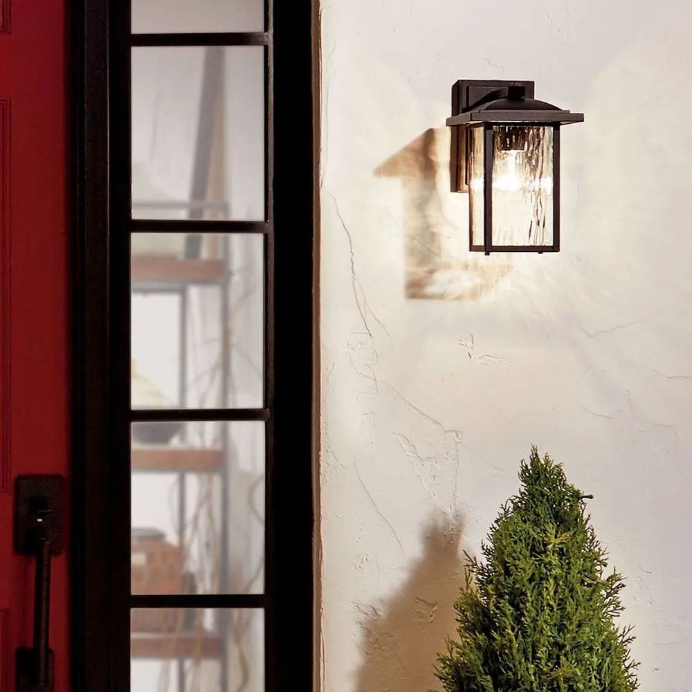 Netlighting Kichler Cappanna Small Outdoor Wall Lantern Black IP44 1x E27 2