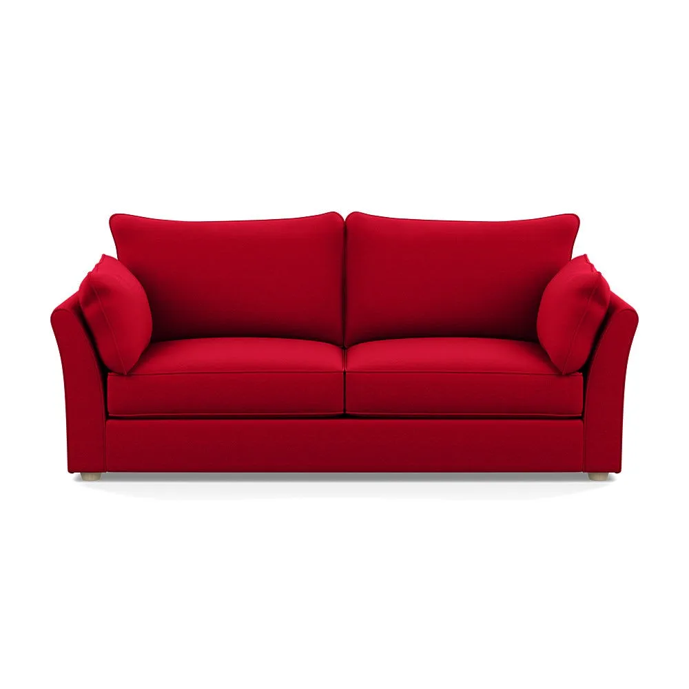Heal's Tailor 4 Seater Sofa Melton Wool Red Oxide Natural Beech Feet 1