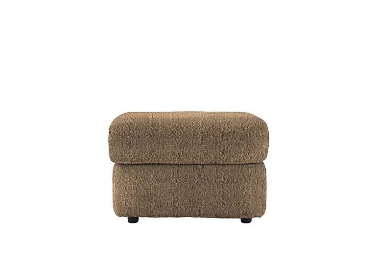 Chloe Fabric Footstool - Boucle Cocoa