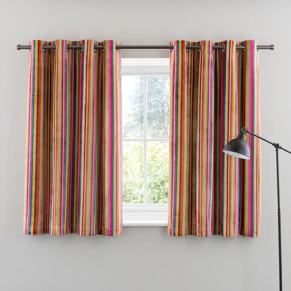 Aliyah Stripe Eyelet Curtains 5