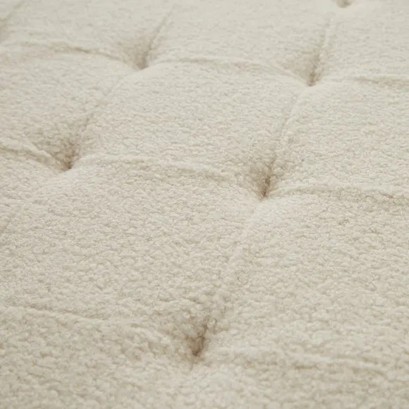 Boucle Large Round Ottoman 3