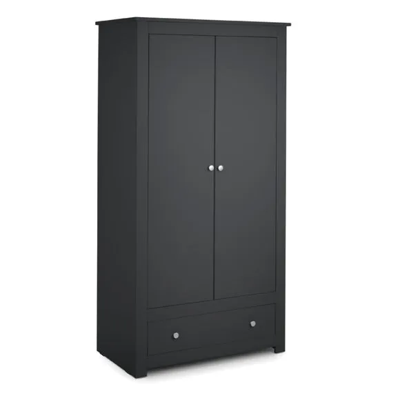 Radley Double Wardrobe, Dark Grey & Pine 2