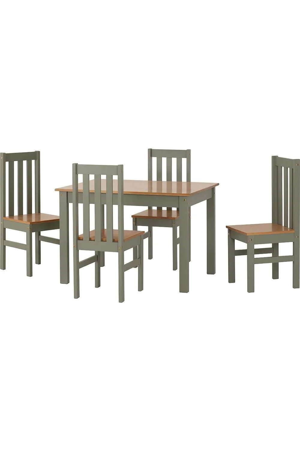 Seconique Ludlow 1+4 Dining Set in Green 2