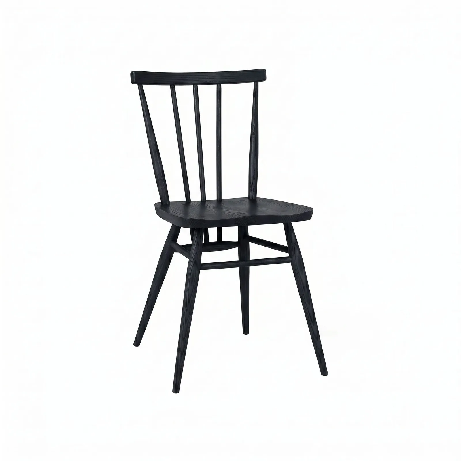 Ercol All-Purpose Dining Chair, Black Wood | Barker & Stonehouse 2