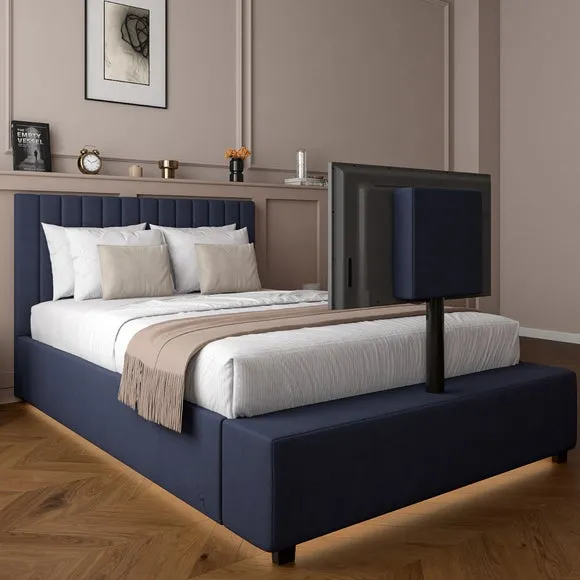 XR Living Maisie LED TV Ottoman Bed Frame 5