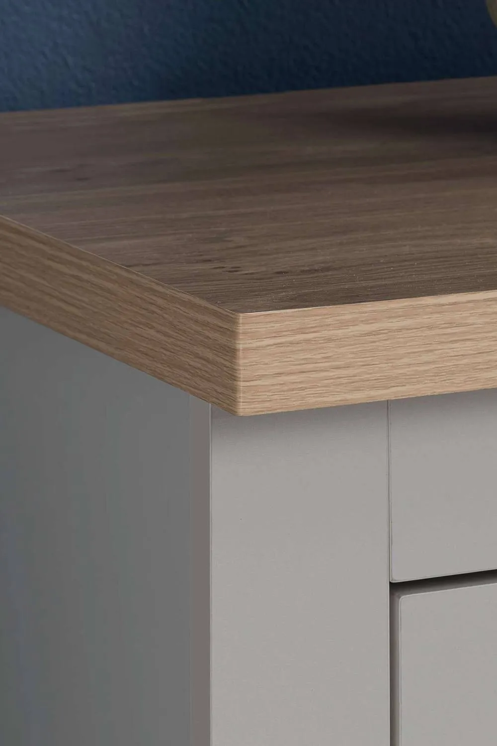 Birlea Highgate 4 Drawer Chest Grey & Oak 3