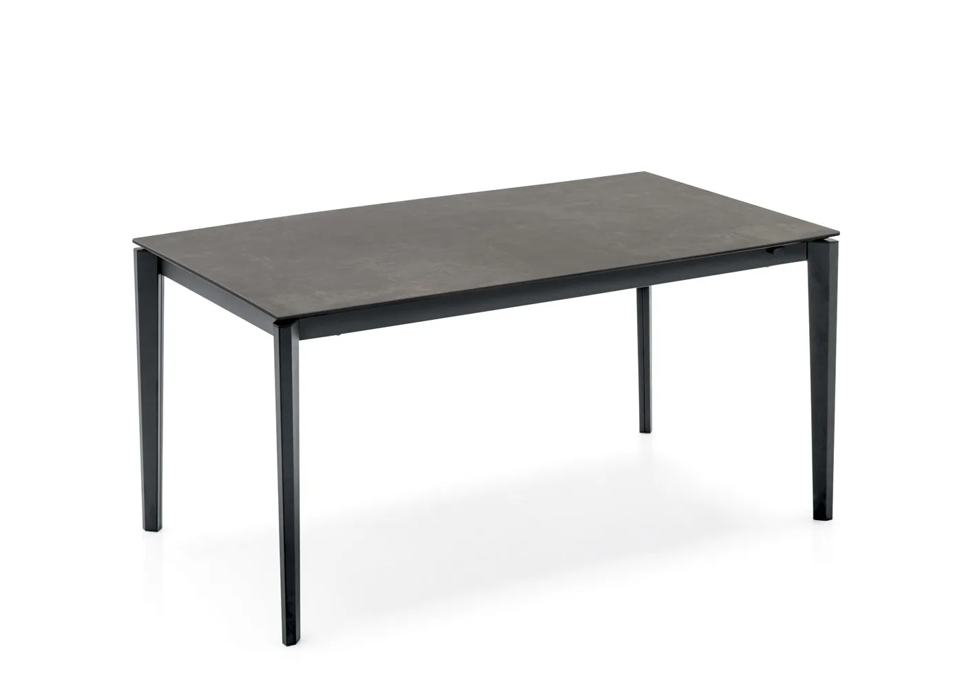 Heal's Rocca Ceramic Extending Dining Table Black Top 130-230cm
