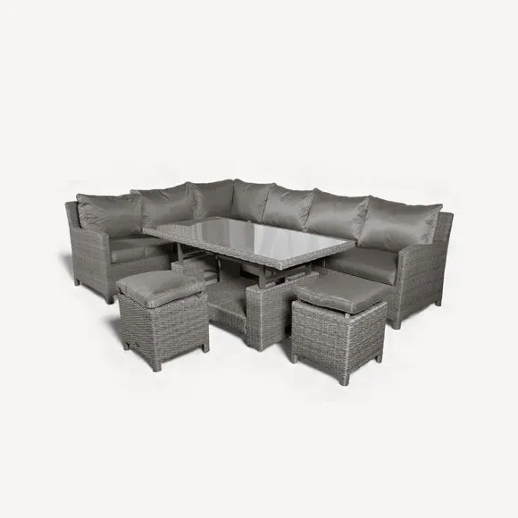 Paris 7 Seater Corner Adjustable Dining Set 2