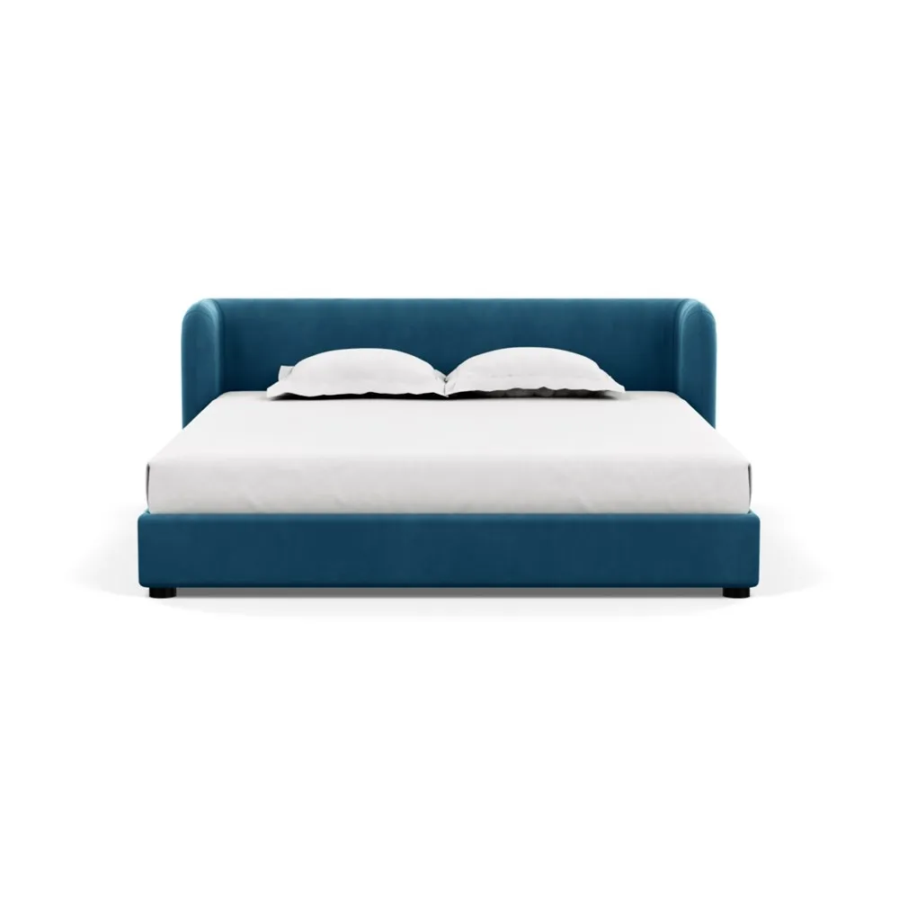 Heal's Group Bed Super King Varese Velvet Delft