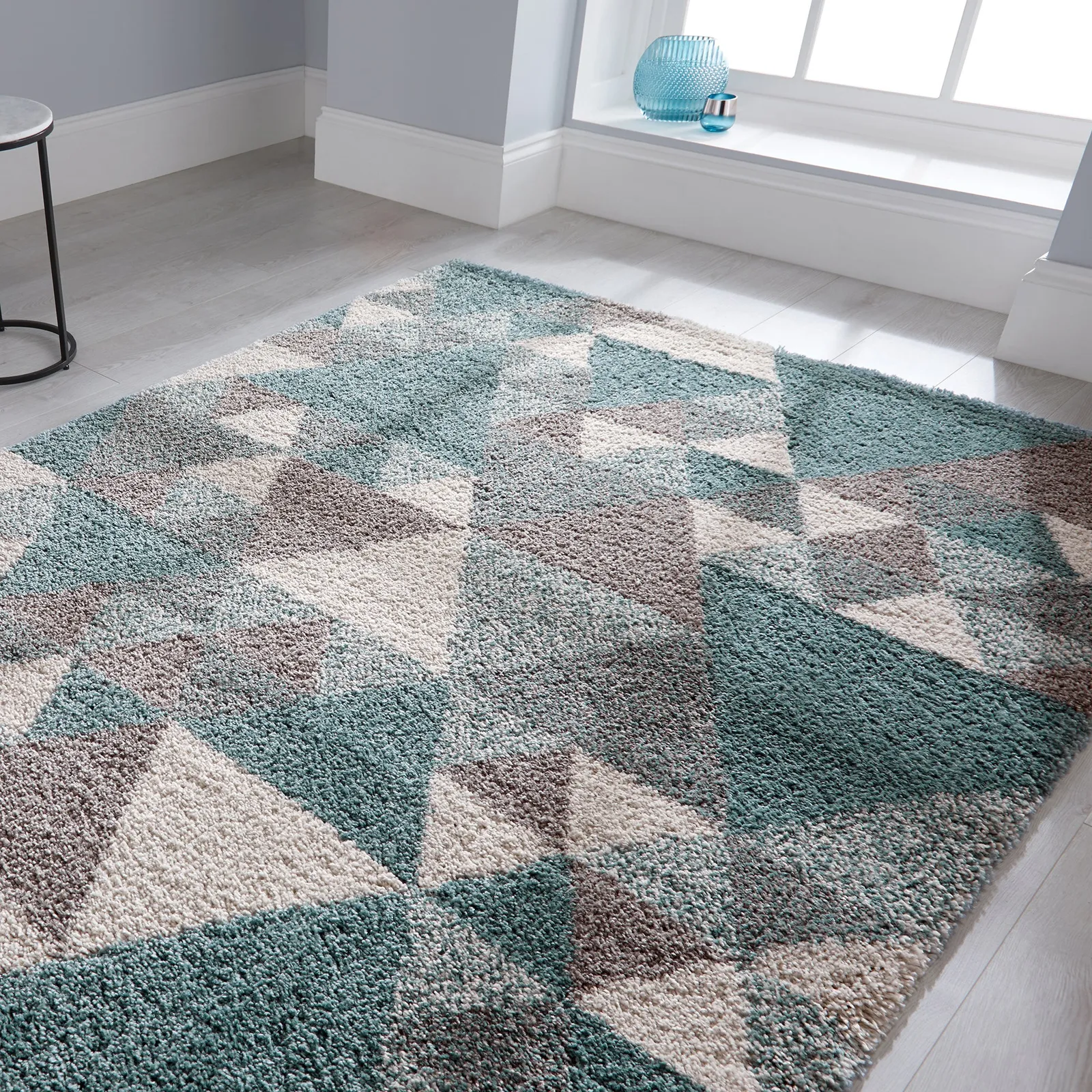Nuru Berber Rug Nuru Blue Cream Grey