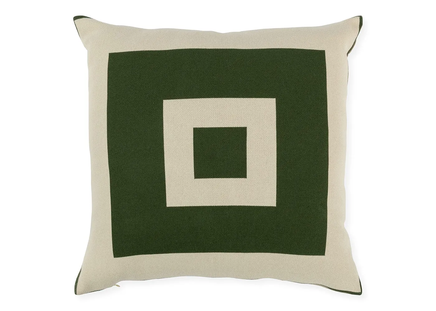 Ambar Exclusive Bold Frame Square Cushion Forest Green