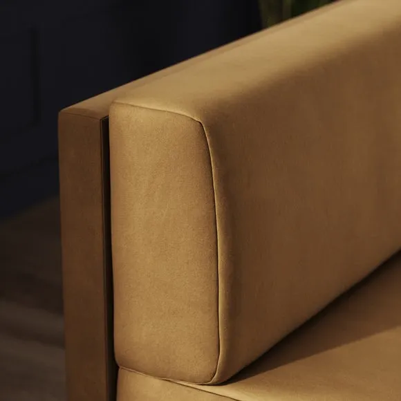 Mae Long Dining Bench, Matte Plush Velvet 3