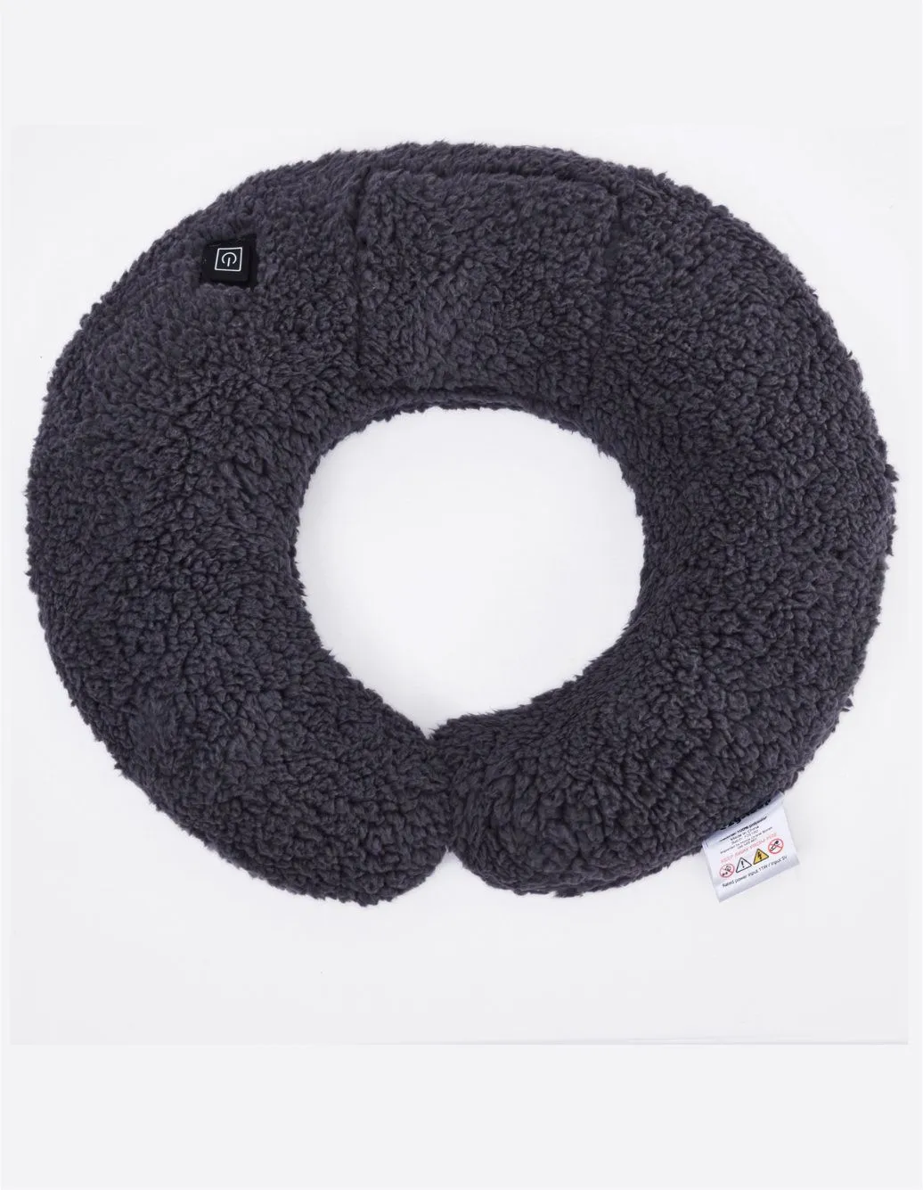 Ezysleep Teddy Fleece Heated Neck Pillow in Grey 2