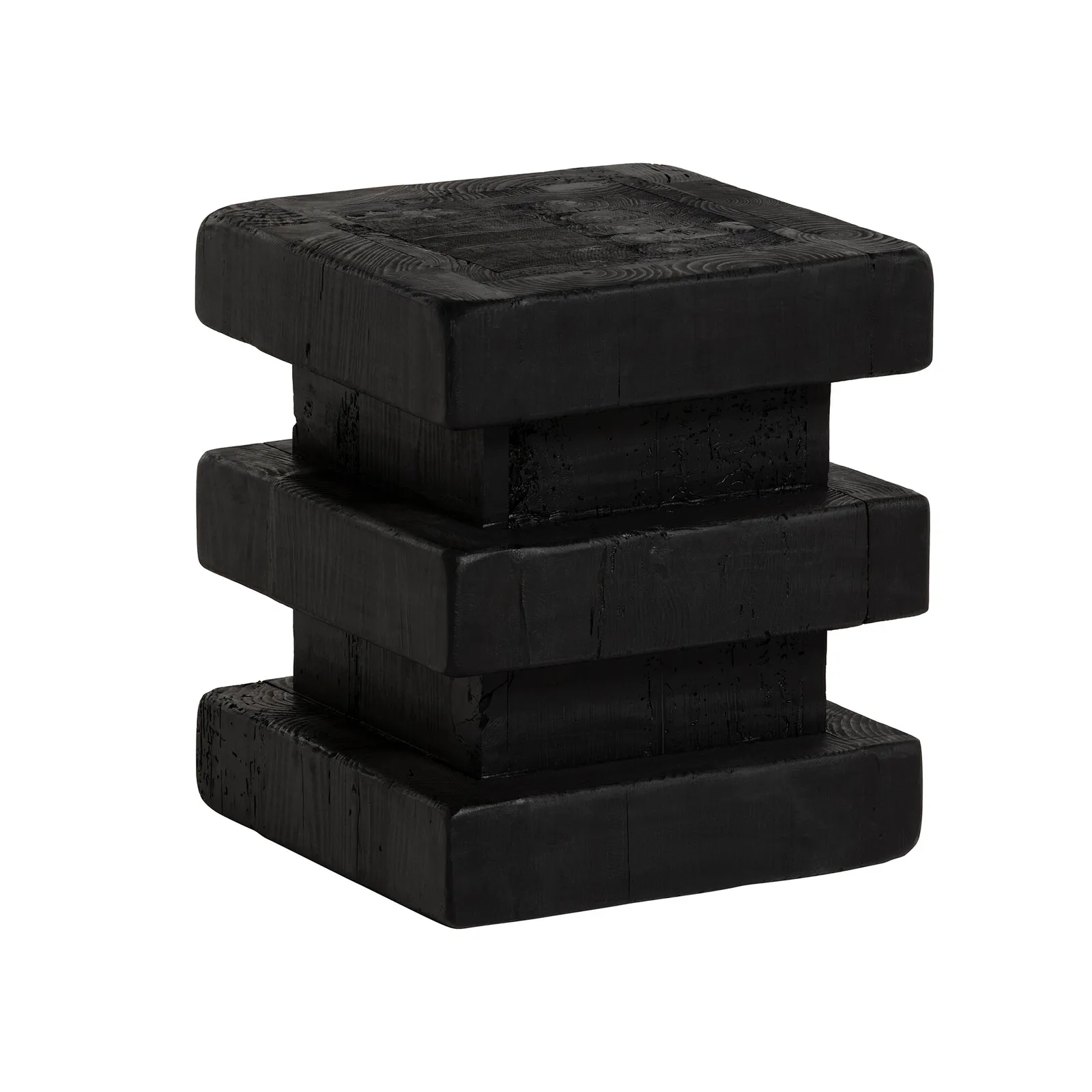 Wicken Stool 35X35X40Cm, Black Wood | Barker & Stonehouse 5