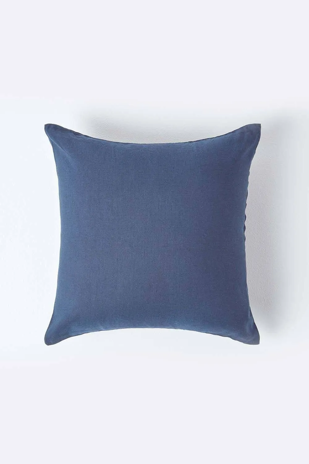 Homescapes European Linen Pillowcase, 40 x 80 cm in Navy