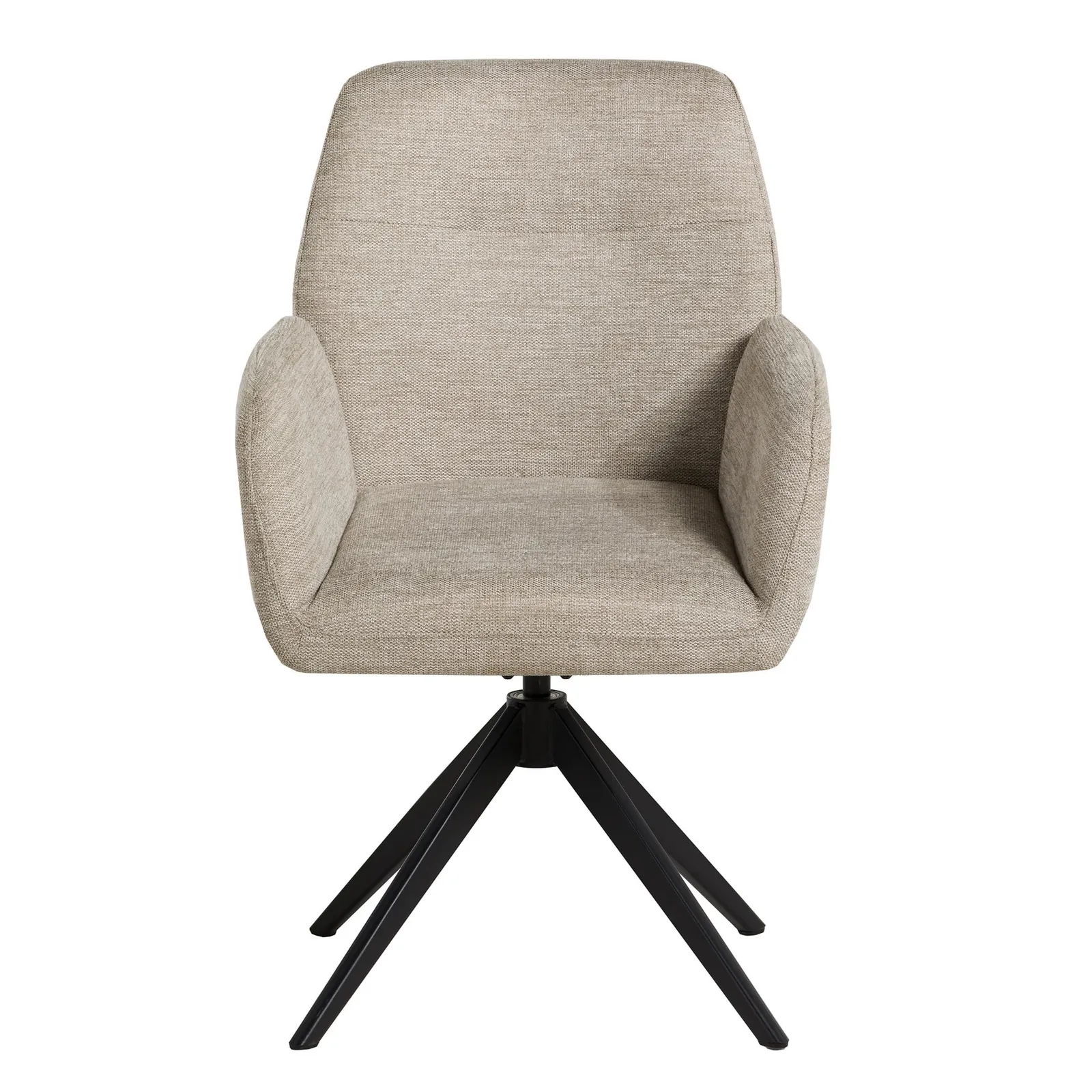 Sorelle Swivel Dining Chair, Neutral Fabric | Barker & Stonehouse 3