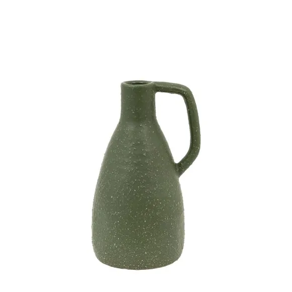 Crossland Grove Pantin Ceramic Vase Olive H250Mm, Green 5