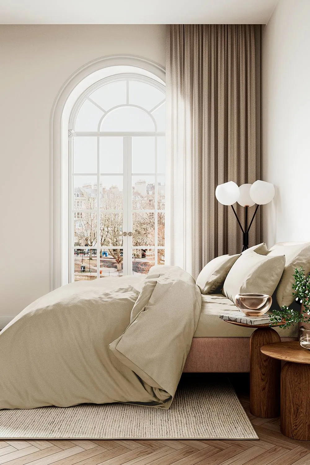 1951 'Luxury 400 Thread Count' Cotton Sateen Large Pillowcase Pair in Gold 2