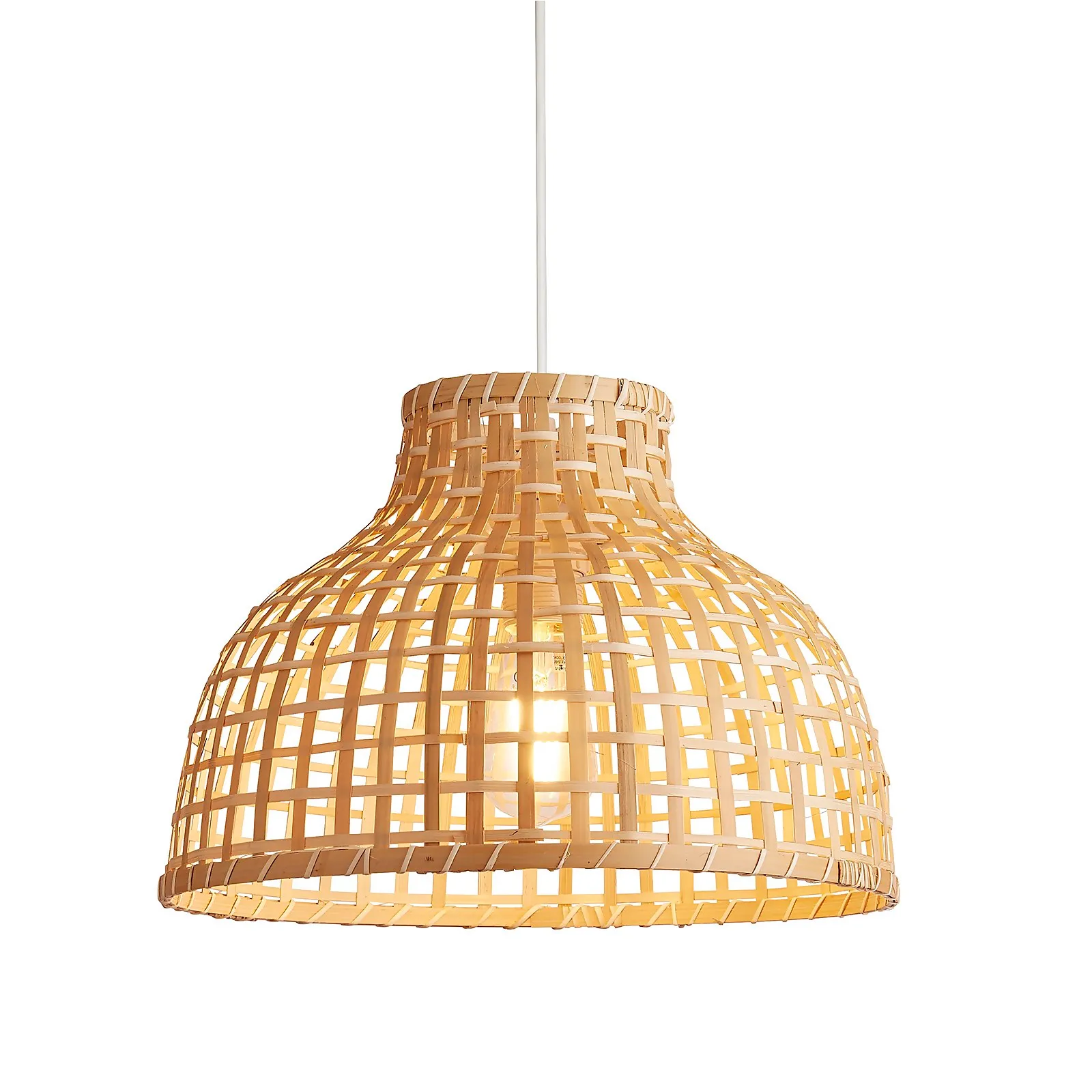 Belle Bamboo Woven Light Shade - Medium